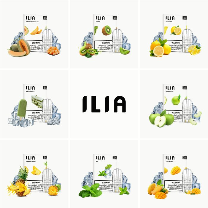 ILIA 煙彈：2.5ml裝 | 哩亞一代發光煙彈 | 30+ 款口味現貨
